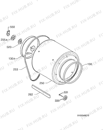 Взрыв-схема сушильной машины Zanussi ZDE47100W - Схема узла Functional parts 267